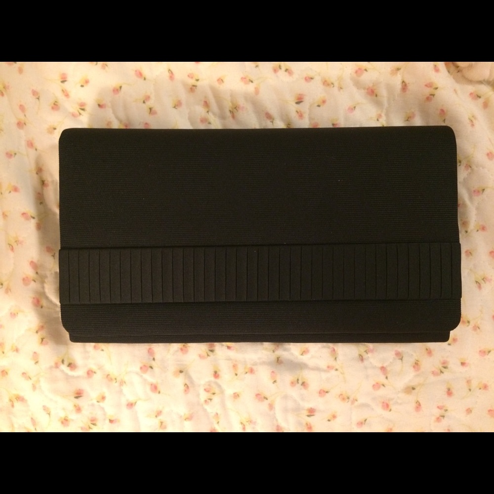 Black cloth clutch